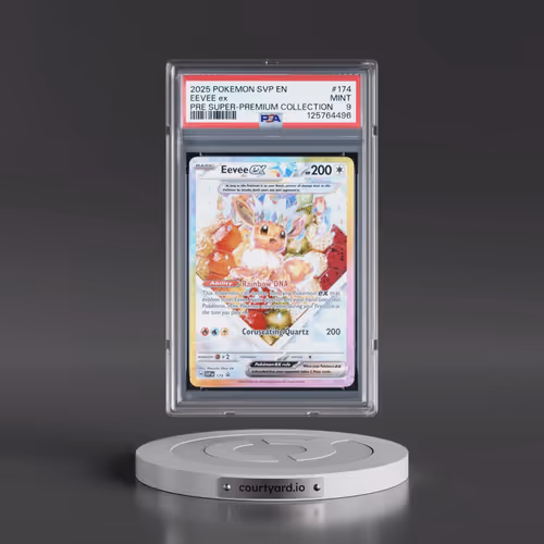 2025 Pokémon Svp EN-SV Black Star Promo #174 Eevee EX - Holo Prismatic Evolutions Super-Premium Coll