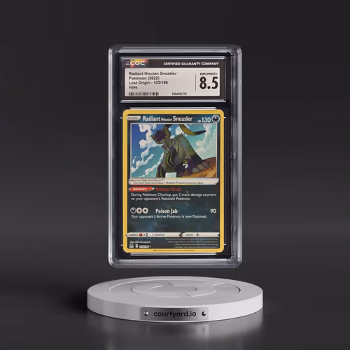 2022 Lost Origin #123/196 Radiant Hisuian Sneasler - Holo (CGC 8.5 NM-MT+)