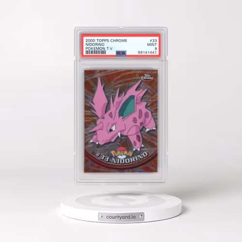 2000 Topps Chrome Pokémon T.V. #33 Nidorino (PSA 9 MINT)