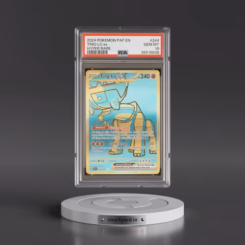 2024 Pokémon Paf EN-Paldean Fates #244 Ting-LU EX - Holo Hyper Rare (PSA 10 GEM MINT)