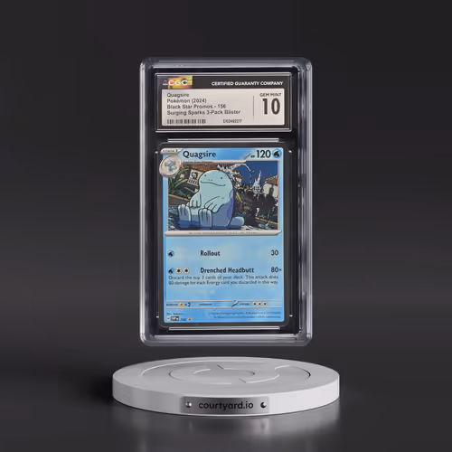2024 Pokémon Svp EN-SV Black Star Promo #156 Quagsire - Surging Sparks Three Pack Blisters (CGC 10 G