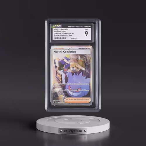 2023 Temporal Forces - TEF EN #211/162 Morty's Conviction - Special Illustration Rare (Holo) (CGC 9