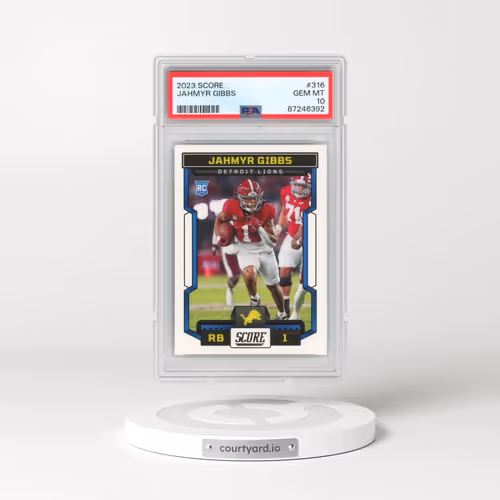2023 Panini Score #316 Jahmyr Gibbs (PSA 10 GEM MINT)