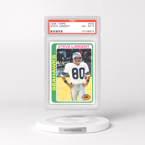 1978 Topps #443 Steve Largent (PSA 8 NM-MT)