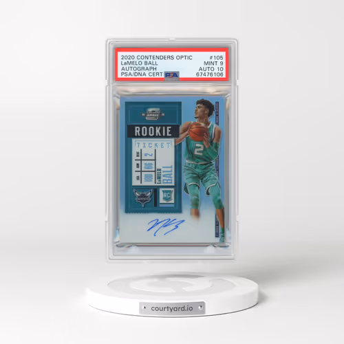 2020 Panini Contenders Optic #105 LaMelo Ball - Autograph (PSA 9 MINT)
