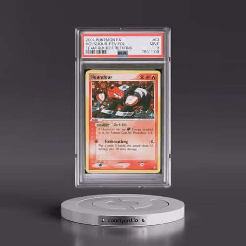 2004 Pokémon EX Team Rocket Returns #60 Houndour - Reverse Foil (PSA 9 MINT)