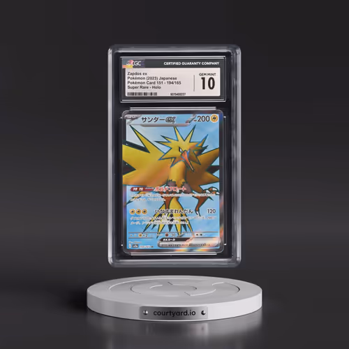 2023 Pokémon Card 151 #194/165 Zapdos ex - Super Rare Holo (CGC 10 GEM MINT)