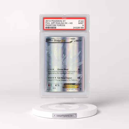 2014 Pokémon XY Phantom Forces #122 Dialga EX - Holo Full Art (PSA 9 MINT)