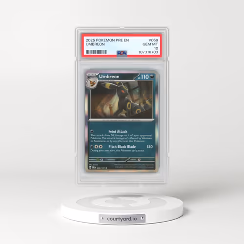 2025 Pokémon Pre EN-Prismatic Evolutions #059 Umbreon (PSA 10 GEM MINT)
