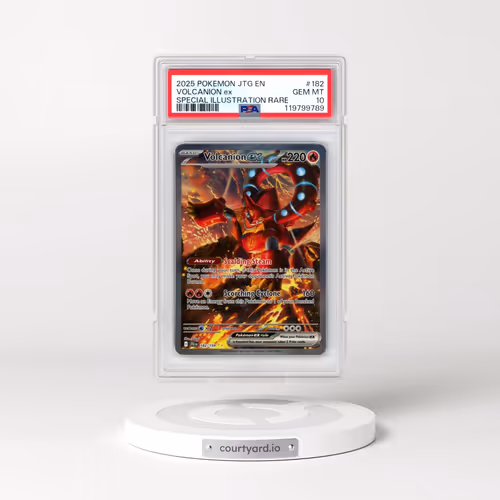 2025 Pokémon Jtg EN-Journey Together #182 Volcanion EX - Holo Special Illustration Rare (PSA 10 GEM