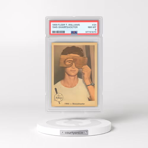 1959 Fleer Ted Williams #24 1945-Sharpshooter (PSA 8 NM-MT)