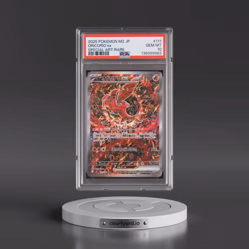 2025 Pokémon M2-Inferno X #111 Oricorio EX - Holo Special Art Rare (PSA 10 GEM MINT)