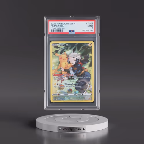 2022 Pokémon Sword & Shield Lost Origin #TG05 Pikachu - Full Art (PSA 9 MINT)