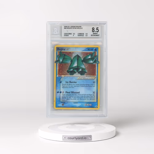 2006 Pokémon EX Legend Maker #90 Regice Gold Star - Holo (BGS 8.5 NM-MT+)