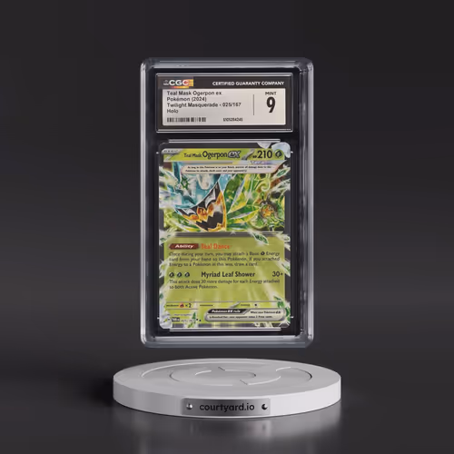 2024 Pokémon Twm EN-Twilight Masquerade #025 Teal Mask Ogerpon EX - Holo (CGC 9 MINT)