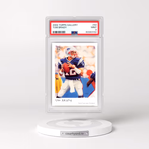 2002 Topps Gallery #50 Tom Brady (PSA 9 MINT)