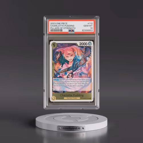 2023 One Piece OP03-Pillars of Strength #112 Charlotte Pudding (PSA 10 GEM MINT)