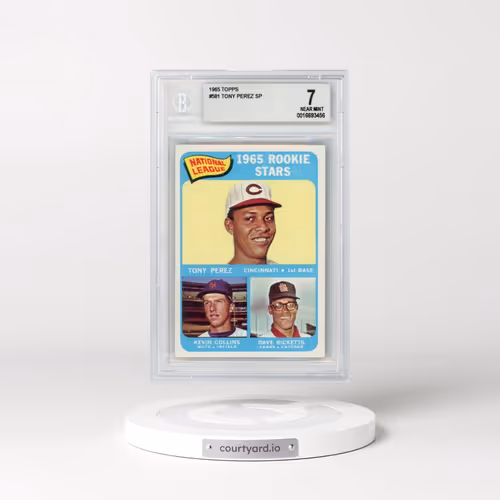 1965 Topps #581 N.L. Rookie Stars - Perez/Collins/Ricketts (BGS 7 NM)