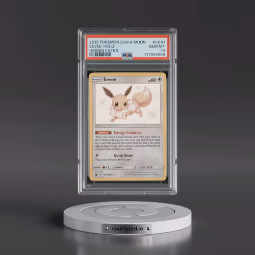 2019 Pokémon Sun & Moon Hidden Fates #SV41 Eevee - Holo (PSA 10 GEM MINT)