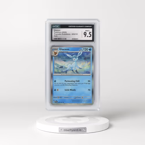 2025 Prismatic Evolutions - PRE EN #025/131 Glaceon - Holo (CGC 9.5 MINT+)