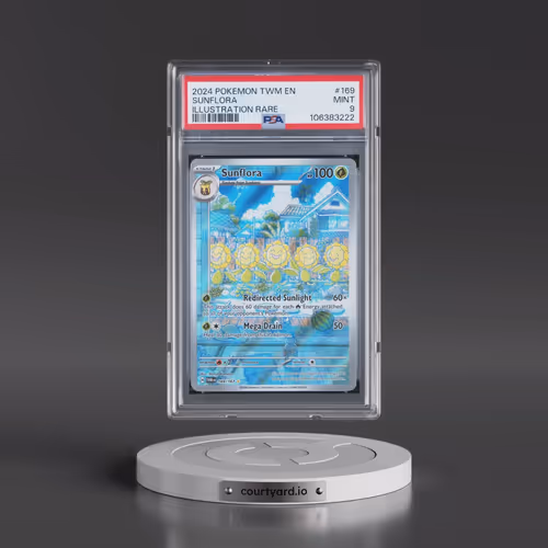 2024 Pokémon Twm EN-Twilight Masquerade #169 Sunflora - Illustration Rare (PSA 9 MINT)