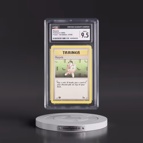 1999 Fossil #61/62 Recycle - 1st Edition 1st Edition (CGC 9.5 MINT+)