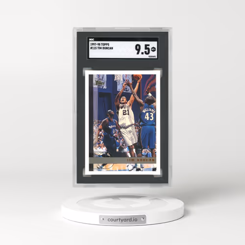 1997 Topps #115 Tim Duncan (SGC 9.5 MINT+)