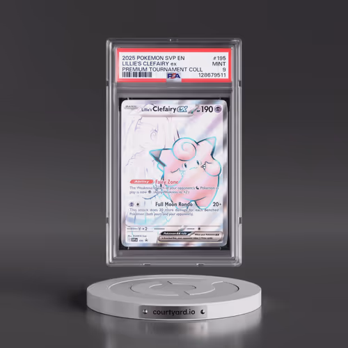 2025 Pokémon Svp EN-SV Black Star Promo #195 Lillie's Clefairy EX - Holo Lillie Premium Tournament C