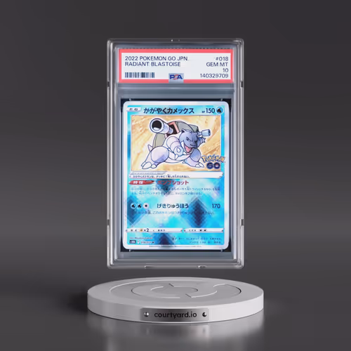 2022 Pokémon Go #018 Radiant Blastoise - Holo (PSA 10 GEM MINT)