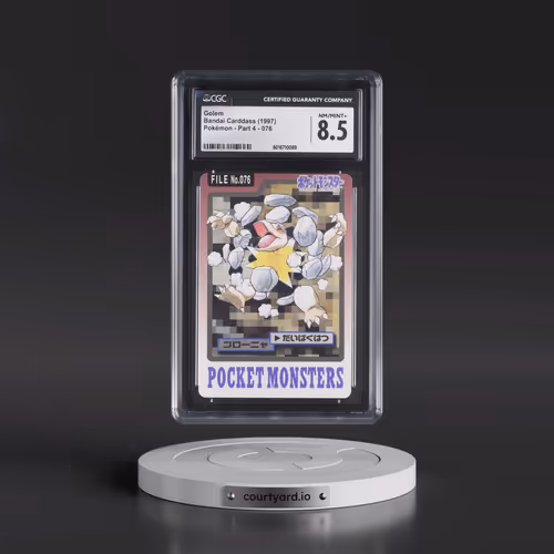 1997 (Pocket Monsters on Bottom) Part 4 #076 Golem (CGC 8.5 NM-MT+)