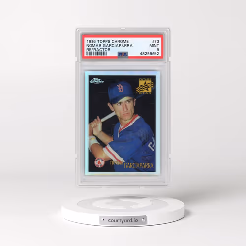1996 Topps Chrome #73 Nomar Garciaparra - Refractor (PSA 9 MINT)