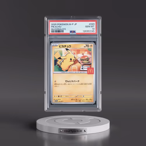 2025 Pokémon M-P Promo #020 Pikachu - McDonald's (PSA 10 GEM MINT)