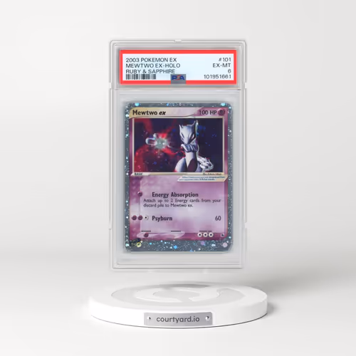 2003 Pokémon EX Ruby & Sapphire #101 Mewtwo EX - Holo Holo (PSA 6 EX-MT)