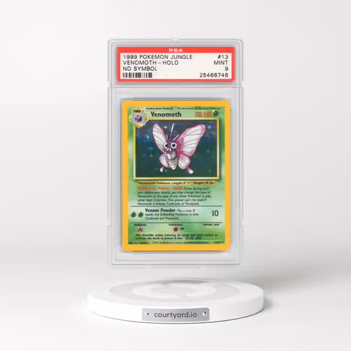 1999 Jungle #13 Venomoth - Holo No Set Symbol (PSA 9 MINT)