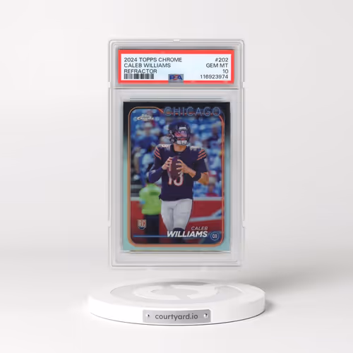 2024 Topps Chrome #202 Caleb Williams - Refractor (PSA 10 GEM MINT)