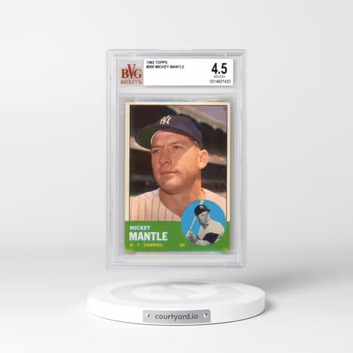 1963 Topps #200 Mickey Mantle (BVG 4.5 VG-EX+)
