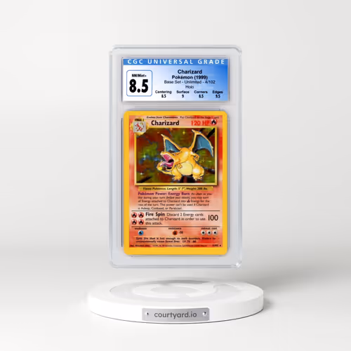 1999 Base Set #4/102 Charizard - Holo (CGC 8.5 NM-MT+)