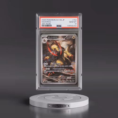 2025 Pokémon Sv11b-Black Bolt #152 Haxorus - Art Rare (PSA 10 GEM MINT)