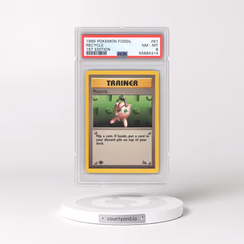 1999 Pokémon Fossil #61 Recycle - 1st Edition (PSA 8 NM-MT)