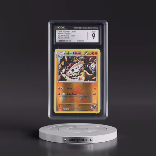 2015 Double Crisis #13/34 Team Magma's Lairon - Reverse Holo (CGC 9 MINT)