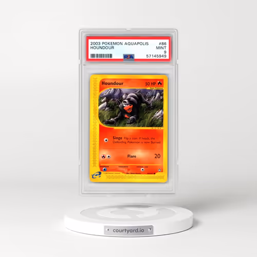 2003 Pokémon Aquapolis #86 Houndour (PSA 9 MINT)