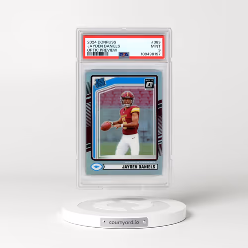 2024 Panini Donruss #389 Jayden Daniels - Optic Preview (PSA 9 MINT)