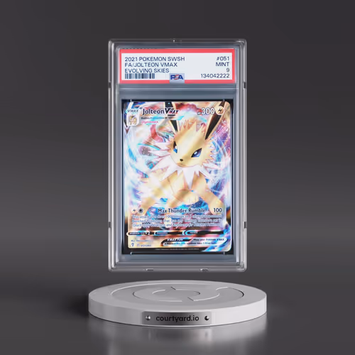 2021 Pokémon Sword & Shield Evolving Skies #051 Jolteon Vmax - Full Art (PSA 9 MINT)