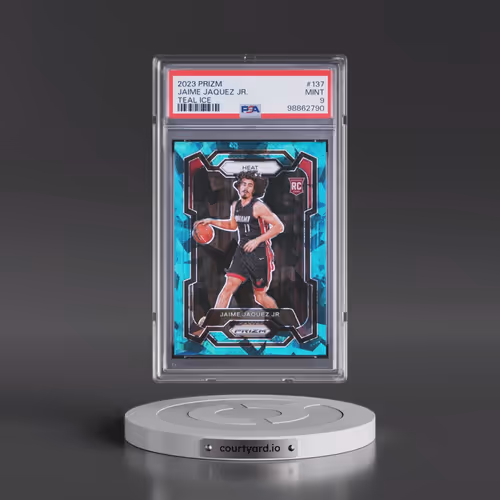 2023 Panini Prizm #137 Jaime Jaquez Jr. - Teal Ice (PSA 9 MINT)