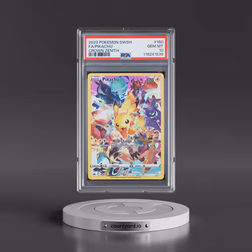 2023 Pokémon Sword and Shield Crown Zenith #160 Pikachu - Full Art (PSA 10 GEM MINT)