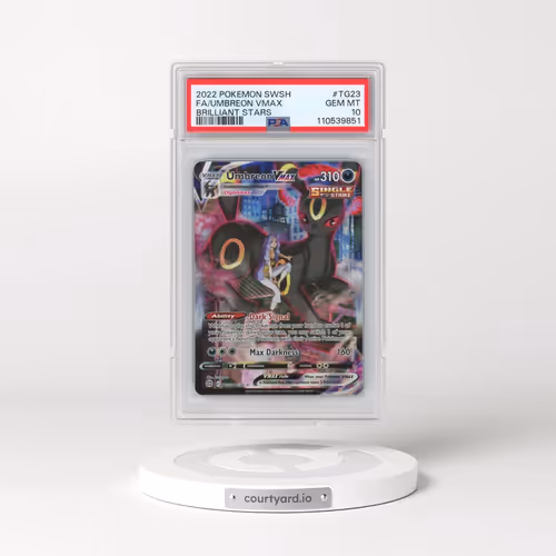 2022 Pokémon Sword & Shield Brilliant Stars #TG23 Umbreon Vmax - Full Art (PSA 10 GEM MINT)