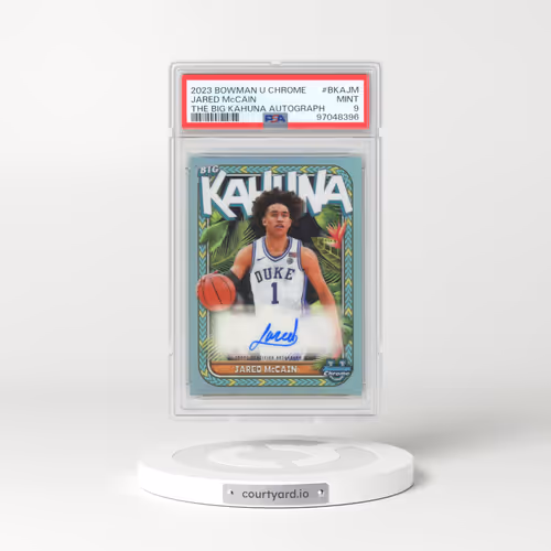 2023 Bowman University Chrome the Big Kahuna Autographs #BKAJM Jared McCain (PSA 9 MINT)