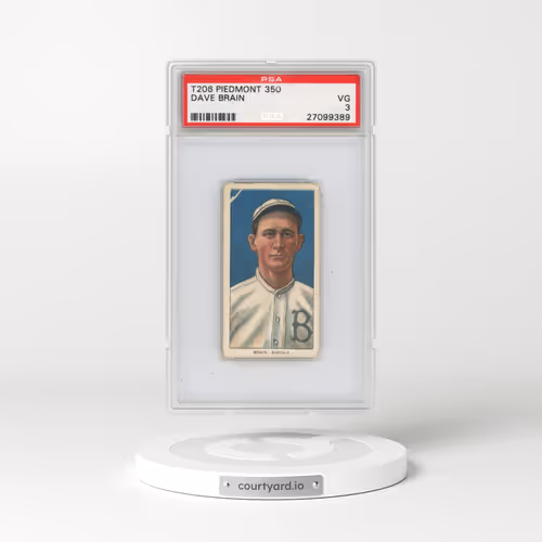 1909 T206 Piedmont 350 Dave Brain (PSA 3 VG)