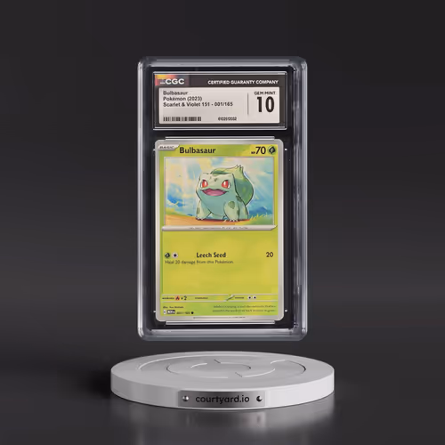 2023 Scarlet & Violet 151 - MEW EN #001/165 Bulbasaur (CGC 10 GEM MINT)