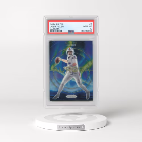 2024 Panini Prizm Aurora #9 Josh Allen (PSA 10 GEM MINT)